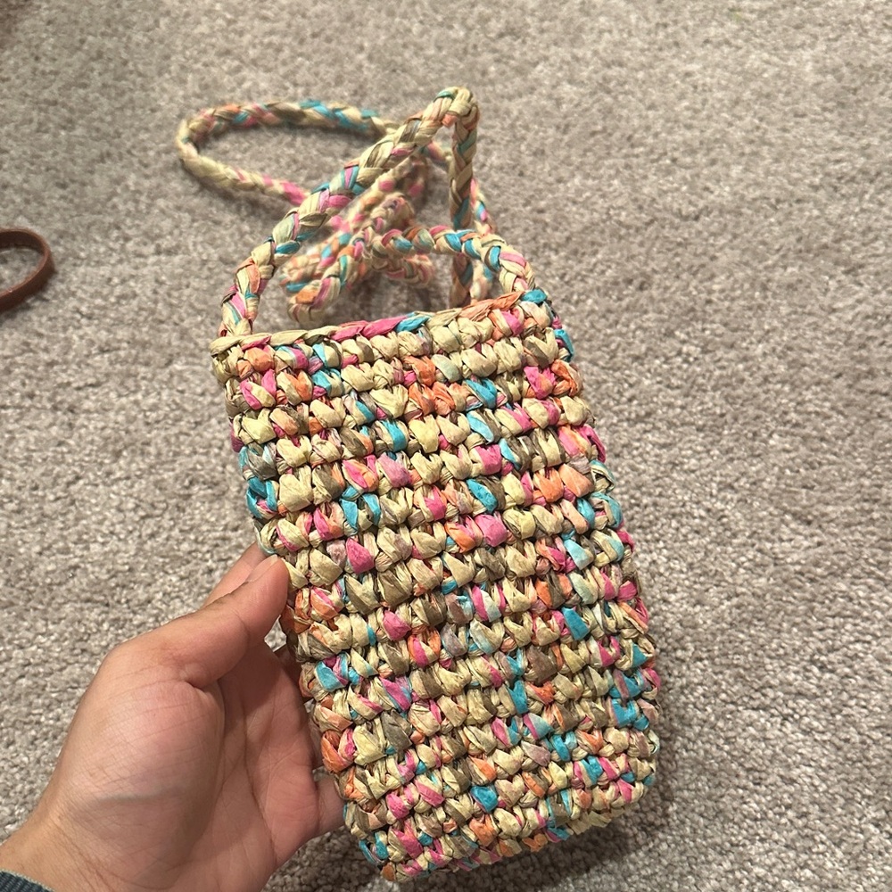 Multicolor Woven Handbag